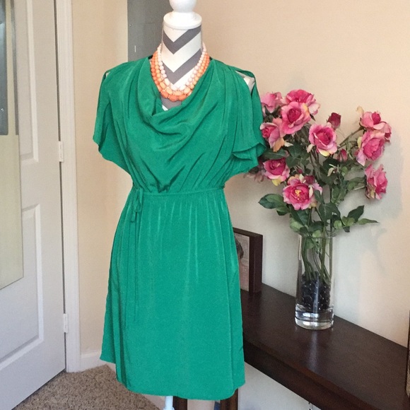 target green dress